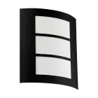 Eglo Luce Da Parete City Acciaio Nero | IP44 - Adatto per 1x E27