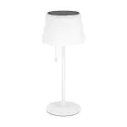 Eglo Lampada Da Tavolo Scordiano Solar Acciaio Bianca 2W 220lm - 830-840-865 CCT | IP44 - USB-C