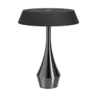 Eglo Lampada Da Tavolo Turcio Acciaio Nero 5W 310lm - 825-830-840 CCT | IP44 - Touch Dimmerabile - USB-C