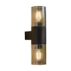 Eglo Luce Da Parete Cropani Nero Up & Down | IP54 - Adatto per 2x E27
