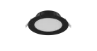 Noxion Downlight LED Hera Piatto Incasso Nero 9W 900lm 80D - 827-830-840 CCT | 132mm - Ritaglio 120mm