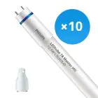 Confezione Multipack 10x Philips Tubo LED T8 MASTER (EM/Mains) High Output 12.5W 2100lm - 840 Bianco Freddo | 120cm - Sostitutiva 36W